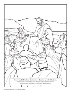 Let Your Light Shine Before Men Coloring Page Coloring Pages